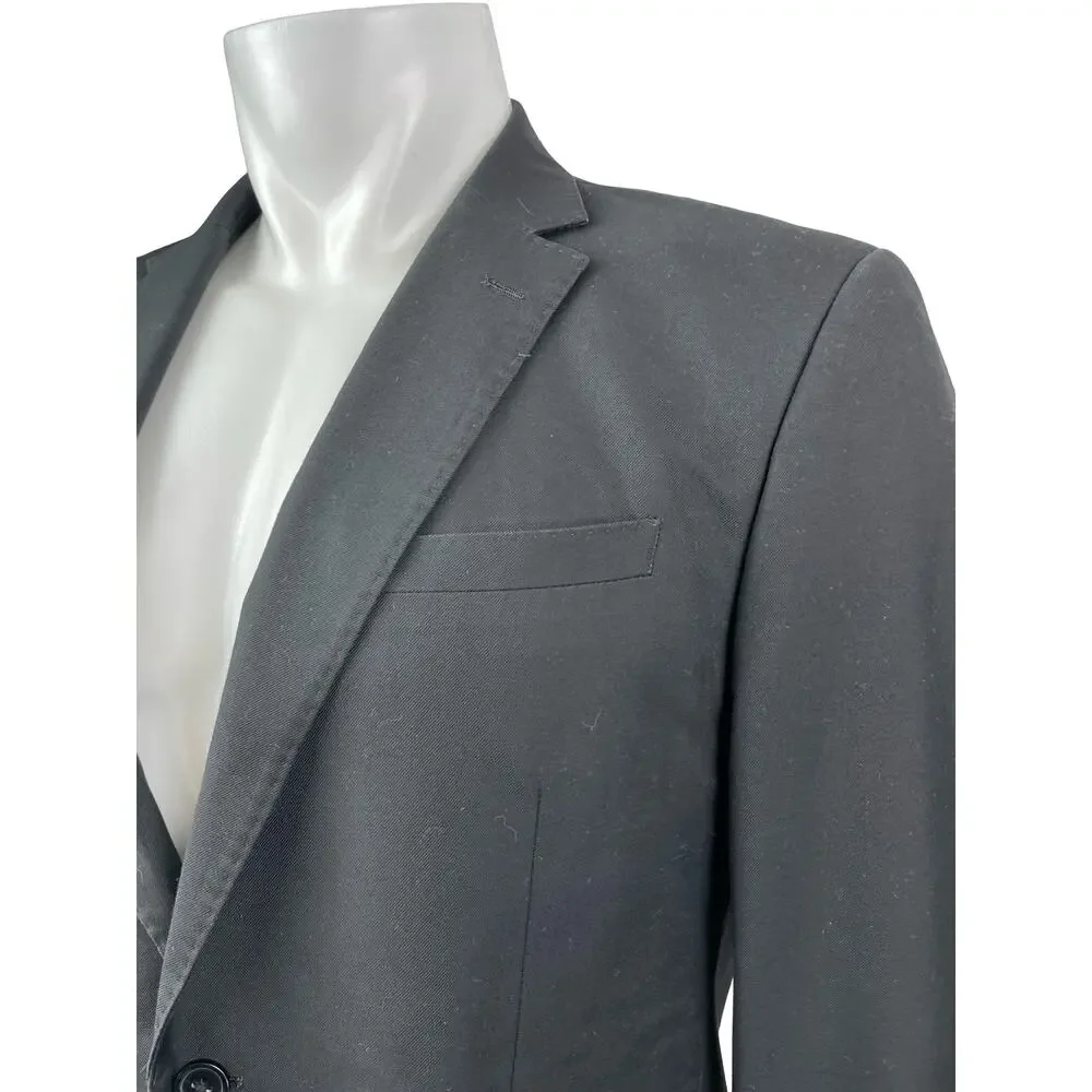Vitarelli Men's Gray Peak Lapel Long Sleeve Blazer Suit Sport Coat Jacket 42R